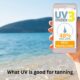 what uv is good for tanning