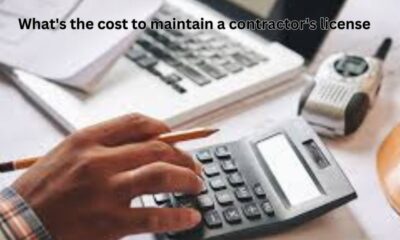 what's the cost to maintain a contractor's license