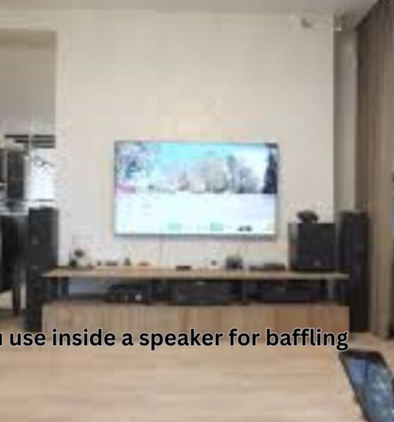 what can you use inside a speaker for baffling