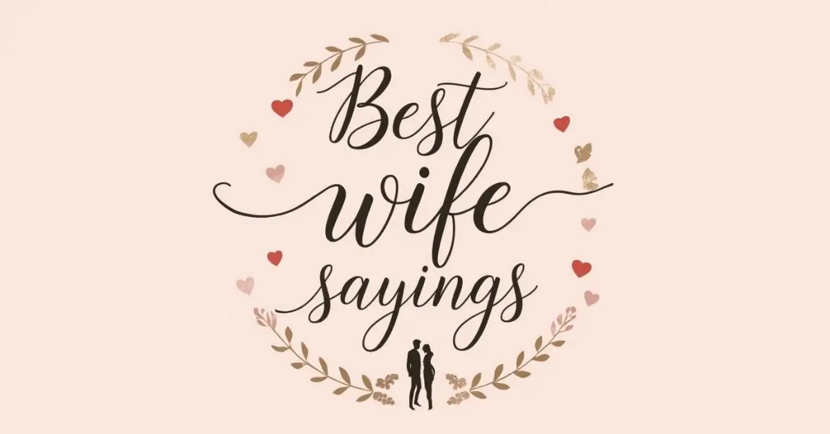 best wife sayings